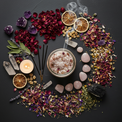 Custom Blend with Crystals, Petals & Incense